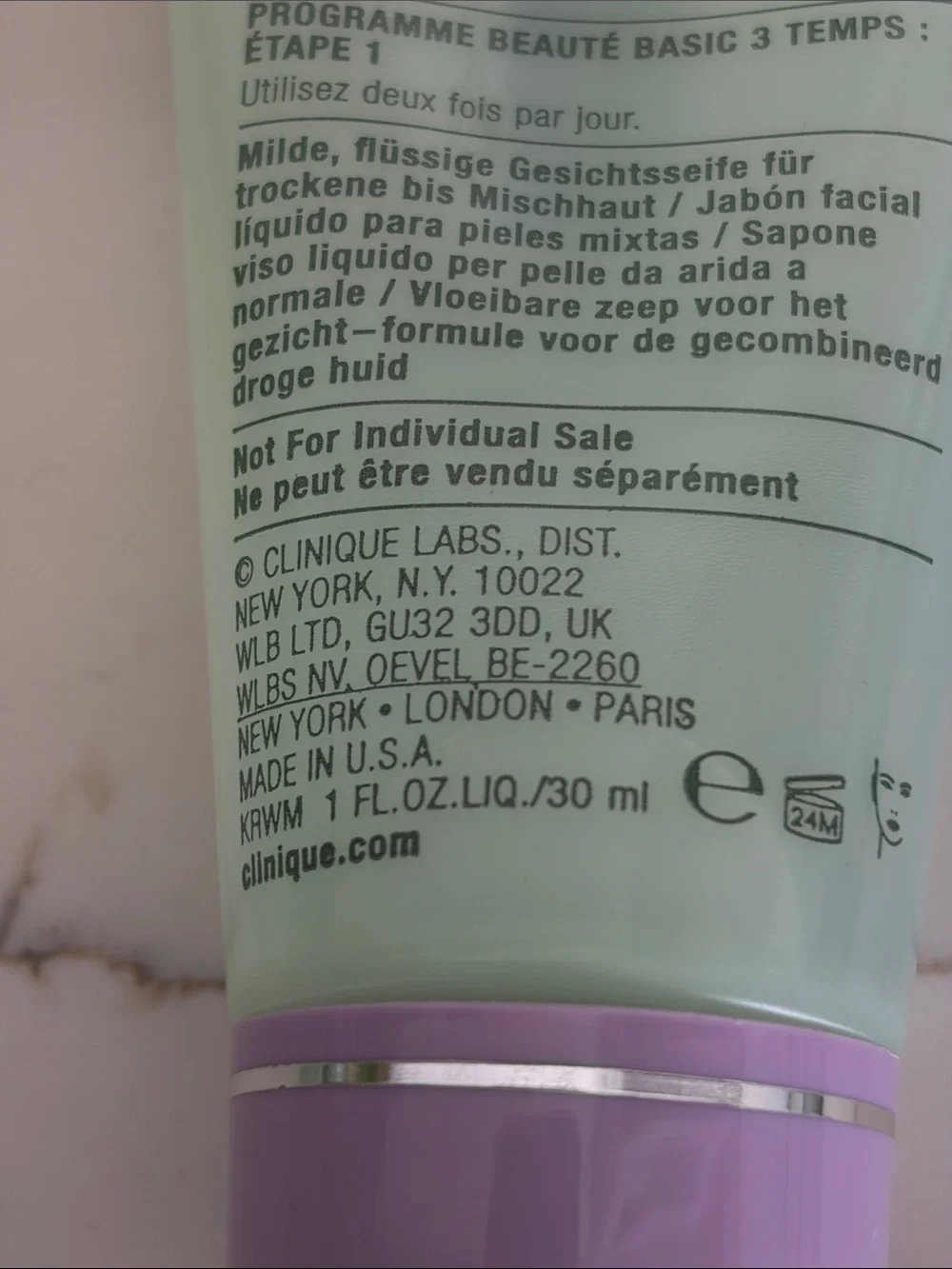Clinique gentle liquid